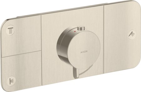 Термостат Axor One 45713820 для душа, шлифованный никель 