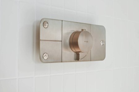 Термостат Axor One 45713820 для душа, шлифованный никель 