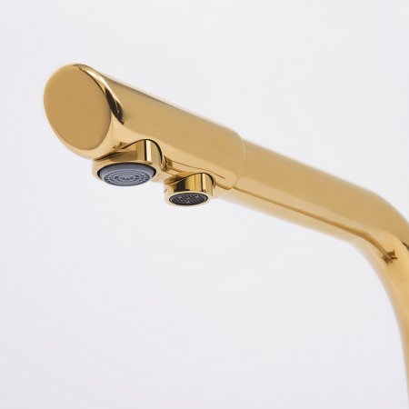 Смеситель WasserKRAFT A8377 для кухонной мойки, золото 