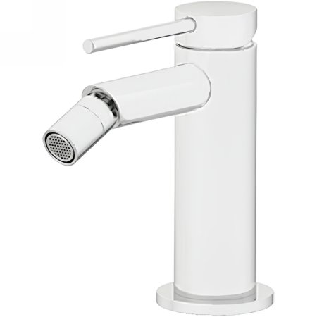 Смеситель для биде Gattoni Circle Two 9150/91BO Белый матовый 