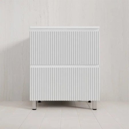 Тумба Style Line Марокко 70 напольная, с раковиной  LINE 700*480 антрацит, белый матовый 