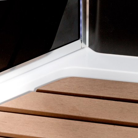 Душевая кабина Deto BМ1510 с гидромассажем и электрикой BLACK 