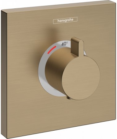 Смеситель для душа Hansgrohe ShowerSelect HighFlow 15760140 с термостатом Шлифованная бронза 