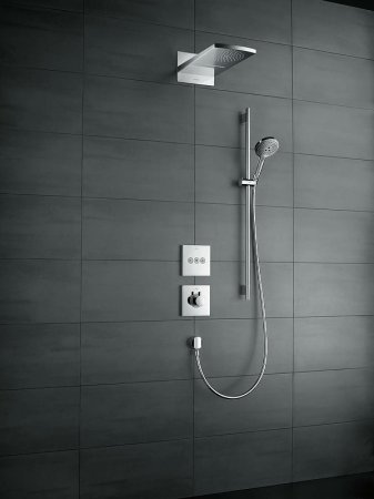 Смеситель для душа Hansgrohe ShowerSelect HighFlow 15760140 с термостатом Шлифованная бронза 