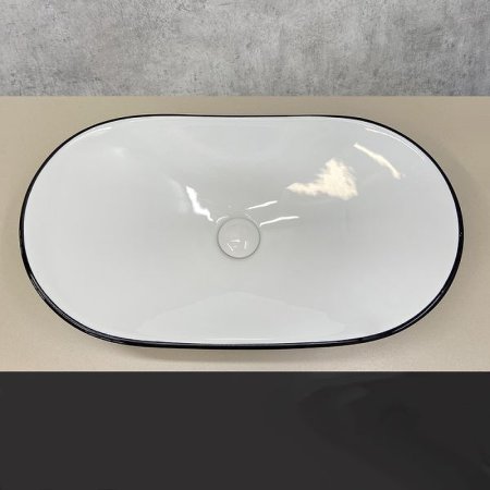 Раковина-чаша Comforty 62 7811ABW 00004139811 Черная Белая 