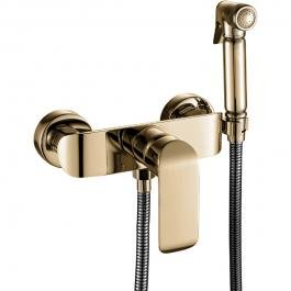 Смеситель с гигиеническим душем Oute T2415Q золото 