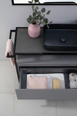 Столешница под раковину Allen Brau Priority 120 1.31012.GR-S Графит структ 