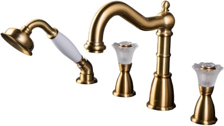 Смеситель на борт ванны Boheme Camelia 391 Бронза 