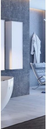 Шкаф пенал Aqwella 5 Stars Genesis 35 GEN0535W подвесной Белый 