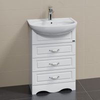 Тумба Санта Верона 60 напольная 3 ящика с умывальником Уют 60