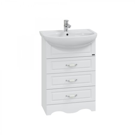 Тумба Санта Верона 60 напольная 3 ящика с умывальником Уют 60 