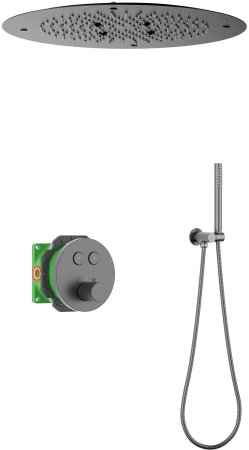 Душевая система встроенная с термостатом Timo Saona черное золото (SX-2370/18SM) 