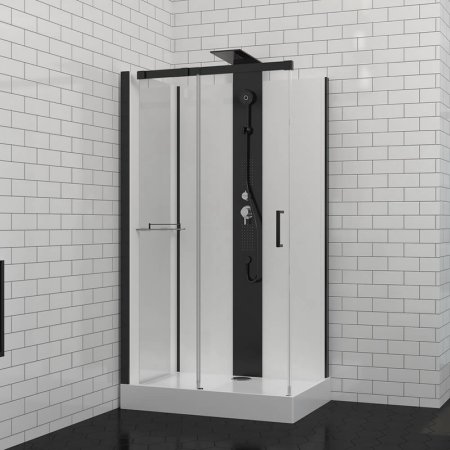 Душевая кабина Black&White Galaxy 8708000 с гидромассажем 