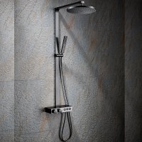 Душевая система Black&White Universe U7815GM 7815GM с термостатом Gun Metal