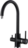 Смеситель Paulmark Essen Es213211-308 для кухонной мойки, черный Смеситель Paulmark Essen Es213211-308 для кухонной мойки, черный