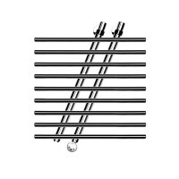 Полотенцесушитель электрический Ника Bamboo ЛБ7 80х60