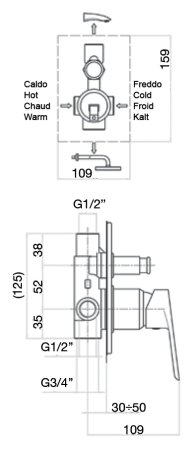 Смеситель для душа Webert Sax Evolution SE860101740 белый 