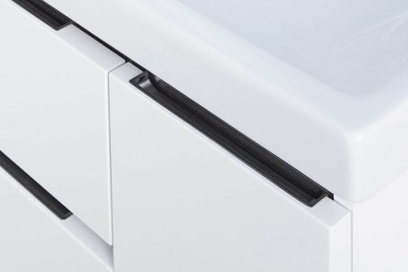 Тумба под раковину Aquaton Рене 76 1A258601NRC80 подвесная Белая Грецкий орех 