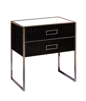 Тумба Armadi Art Monaco 80 см h74 см черная глянец + хром под раковину чашу 867-080-BCR