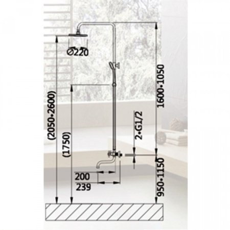Душевая система ViEiR V120162 Хром 