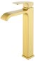 Смеситель для раковины высокий Raglo R02.15.03, золотой сатин 