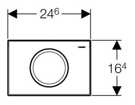 Кнопка смыва Geberit Delta 11 115.120.46.1 хром матовый 