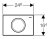 Кнопка смыва Geberit Delta 11 115.120.46.1 хром матовый 