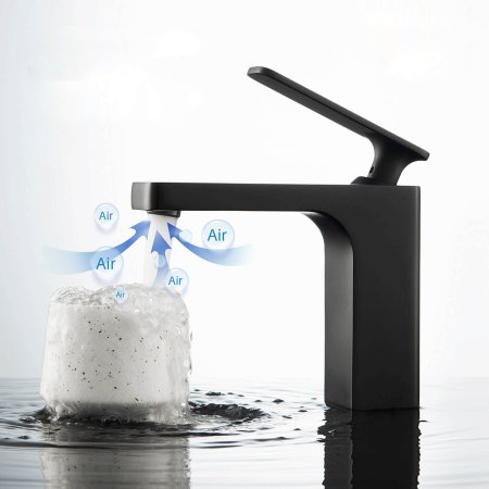 Смеситель Timo Torne 4360/03G для раковины с гигиеническим душем, черный 