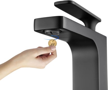 Смеситель Timo Torne 4360/03G для раковины с гигиеническим душем, черный 