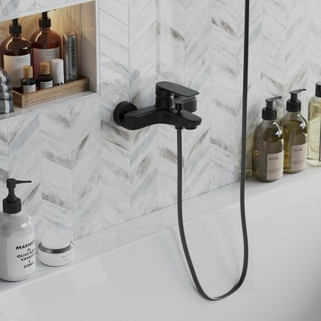 Смеситель для ванны Paini Nove 09YO111 Черный матовый 