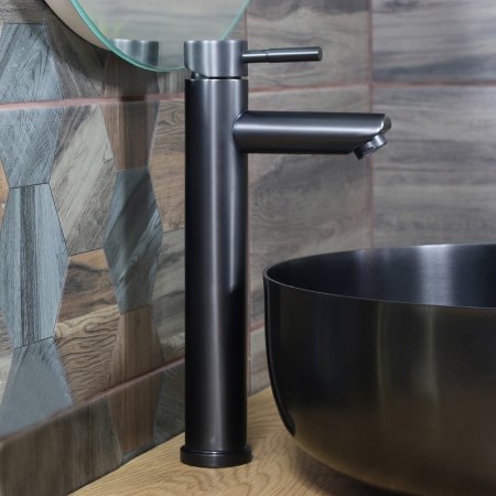 Смеситель для раковины Melana Tondo F610102PVD-B Графит 