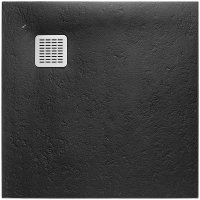 Душевой поддон из композитного материала Roca Terran 90x90 AP10338438401400 Черный