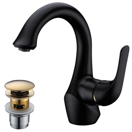 Смеситель для раковины Lemark SWAN LM5406BG Черный 