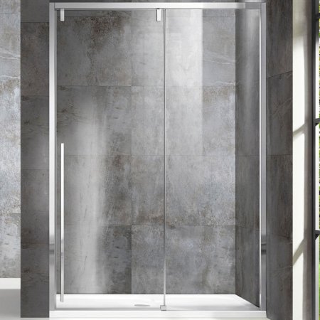 Душевая дверь Vincea Lugano 140 VDS-1L140CL-1 профиль Хром стекло прозрачное 