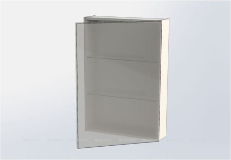 Зеркало-шкаф Aquanet Алвита 60 серый антрацит 