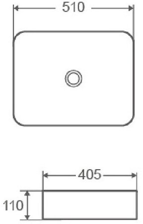 Раковина-чаша Azario 51 AZ-2178 Белая 