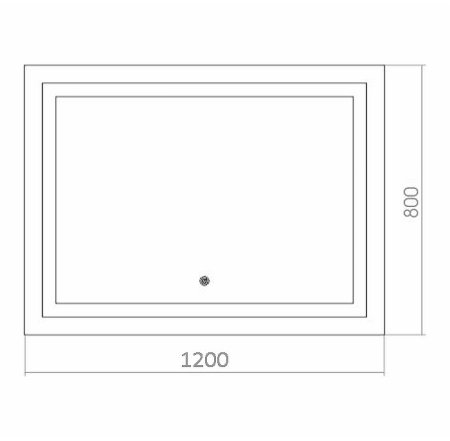 Зеркало Azario Ливия 120 ФР-1758 с подсветкой с сенсорным выключателем 
