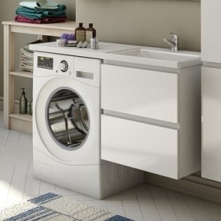 Тумба с раковиной Эстет Dallas Luxe 140 подвесная, 2 ящика, R 