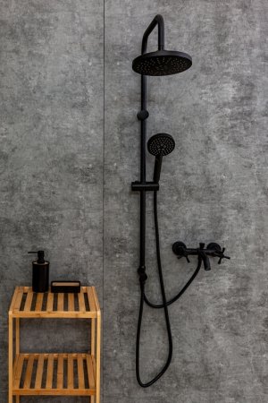 Душевая система Orange Mia M34-933b Черная 