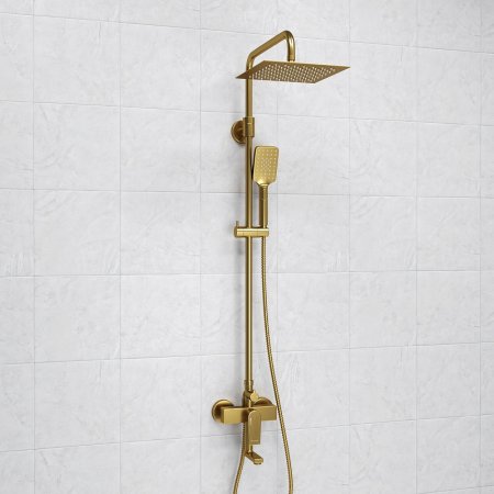 Душевая система WasserKRAFT A155.198.201.BG Золото матовое 