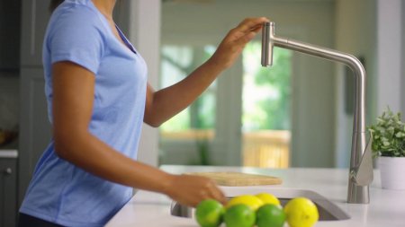 Смеситель Hansgrohe Metris Select M71 73803800 для кухонной мойки, под сталь 