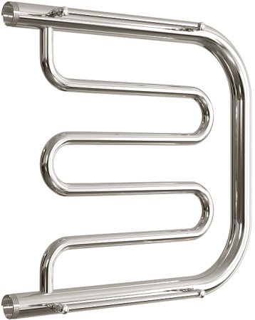 Полотенцесушитель водяной ДВИН D фокстрот 50/50 c полкой, хром 