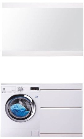 Тумба под раковину Style Line Даллас 130 Люкс Plus Белая 