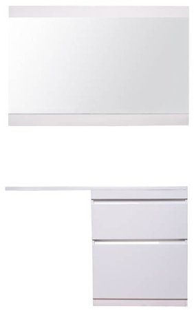 Тумба под раковину Style Line Даллас 130 Люкс Plus Белая 