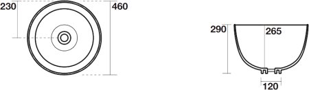 Рукомойник Kerasan Ciotola 430101 