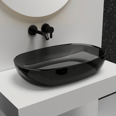 Раковина-чаша Abber Kristall 60 AT2805Onyx Черная 