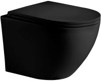 Унитаз WeltWasser Merzbach 004 MT-BL 10000003695 подвесной Черный матовый с сиденьем Микролифт Унитаз WeltWasser Merzbach 004 MT-BL 10000003695 подвесной Черный матовый с сиденьем Микролифт