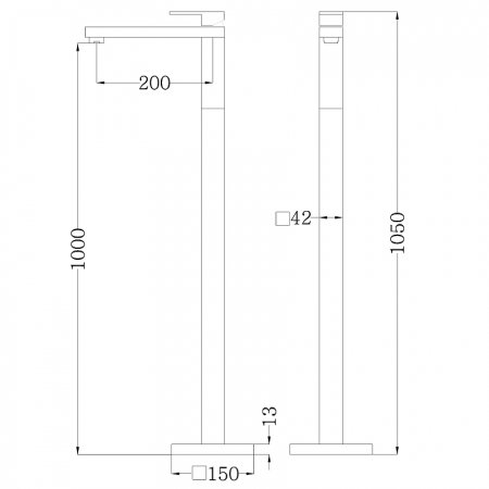 Смеситель для раковины Abber Daheim AF8241 Хром 