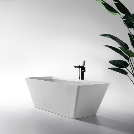 Ванна из искусственного камня Abber Berlin 170x75 AM9912 Белая без гидромассажа 