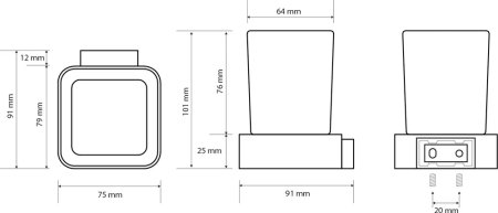 Стакан Bemeta Solo 139110012 